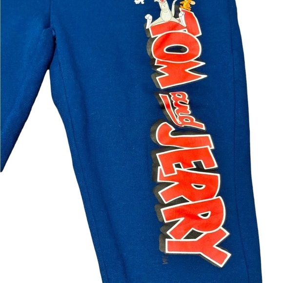 Women’s Tom And Jerry Sweatpants Size XXL Blue Cartoon - Picture 5 of 8